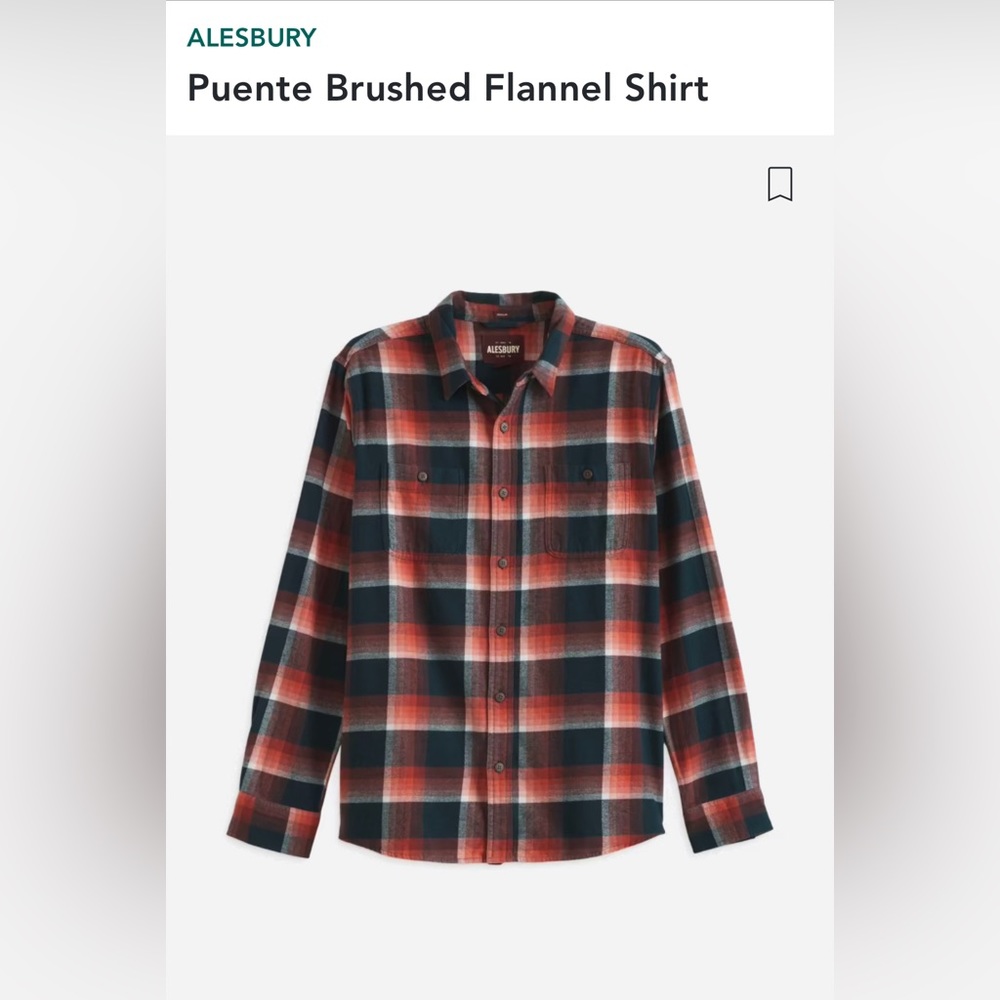Alesbury
Puente Brushed Flannel Shirt
Orange - XL